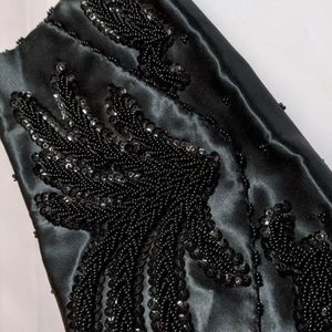 Vintage Beaded Evening Bag Black